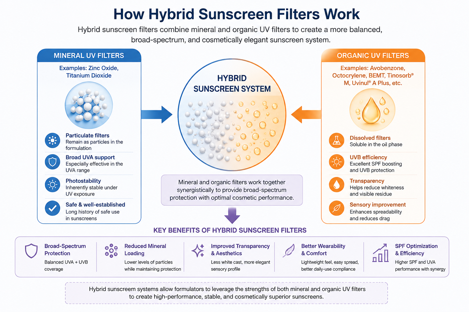 How Hybrid Sunscreen Filters Work